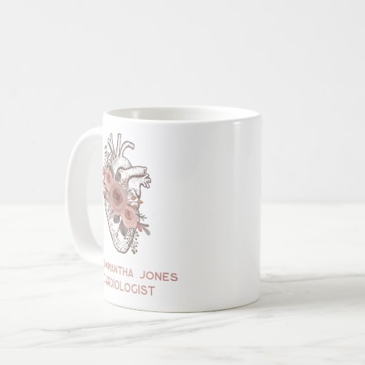 Personalisierter Kardiologe Kaffeetasse (Vorderseite Links)