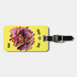 Personalisierter karibischer Karneval Gepäckanhänger