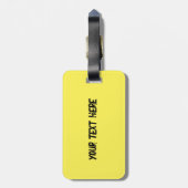 Personalisierter karibischer Karneval Gepäckanhänger (Rückseite vertikal)