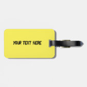 Personalisierter karibischer Karneval Gepäckanhänger (Rückseite horizontal)