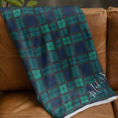 Personalisierter Karierter Clan Black Watch Tartan Fleecedecke