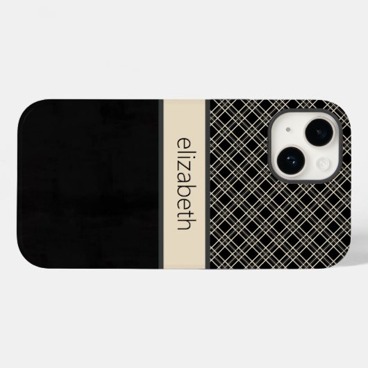 Personalisierter Karierter Fall Case-Mate iPhone Hülle (Rückseite (Horizontal))