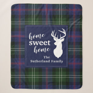 Personalisierter Karierter Urlaub Tartan Clan Suth Sherpadecke