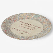 Personalisierter Karten-Teller Pappteller (Schrägansicht)