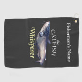 Personalisierter Katfisch Whisperfischen Handtuch (Horizontal)