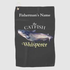Personalisierter Katfisch Whisperfischen Handtuch