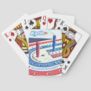 Personalisierter Katie-Name Cribbage Spielkarten