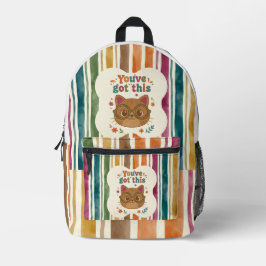Personalisierter Katzen-Rucksack | Namen für die S Bedruckter Rucksack