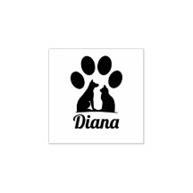 Personalisierter Katzen- und Hundepfotenabdruck