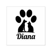 Personalisierter Katzen- und Hundepfotenabdruck