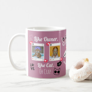 Personalisierter Katzenfoto-Kaffeebecher   Individ Kaffeetasse