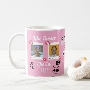 Personalisierter Katzenfoto-Kaffeebecher Individ Kaffeetasse