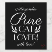 Personalisierter Katzenjammer! Weinetikett (Einzelnes Label)