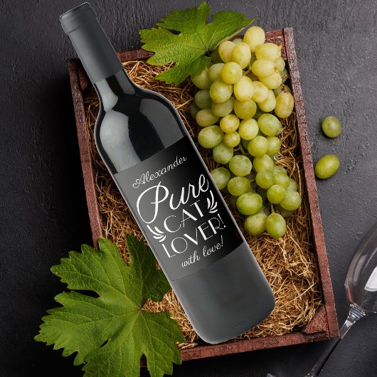 Personalisierter Katzenjammer! Weinetikett