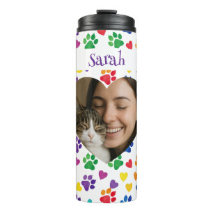 Personalisierter Katzenliebhaber-Becher – Benutzer Thermosbecher