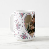 Personalisierter Katzenmutter-Foto-Becher – Gesche Kaffeetasse (Vorderseite Links)