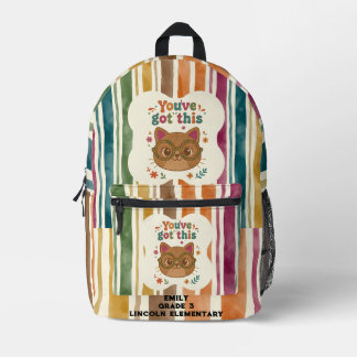 Personalisierter Katzenrucksack | Namen für die Sc Bedruckter Rucksack