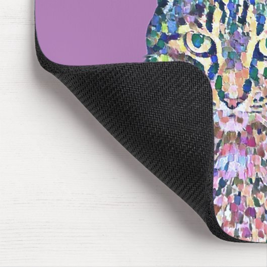 Personalisierter Katzentext Mousepad (Ecke)