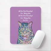 Personalisierter Katzentext Mousepad (Mit Mouse)