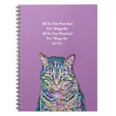 Personalisierter Katzentext Notizblock (Vorderseite)