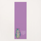 Personalisierter Katzentext Yogamatte (Vorderseite)