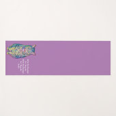 Personalisierter Katzentext Yogamatte (Vorderseite (Horizontal))