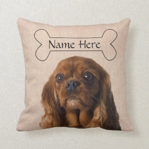 Personalisierter Kavalier König Charles Spaniel Hu Kissen