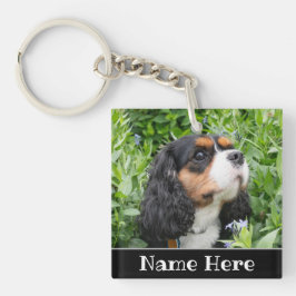 Personalisierter Kavalier König Charles Spaniel Hu Schlüsselanhänger