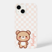 Personalisierter Kawaii-Bären iPhone Hülle (Rückseite)