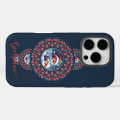 Personalisierter Kawaii Fox Ornamental Mandala Case-Mate iPhone Hülle (Rückseite (Horizontal))