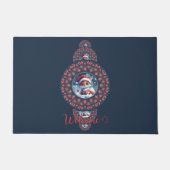 Personalisierter Kawaii Fox Ornamental Mandala Fußmatte (Vorderseite)