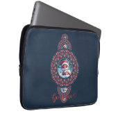 Personalisierter Kawaii Fox Ornamental Mandala Laptopschutzhülle (Vorne Rechts)