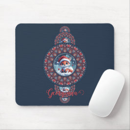 Personalisierter Kawaii Fox Ornamental Mandala Mousepad