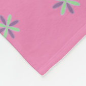 Personalisierter Kawaii Girly Pastellunicorn Fleecedecke (Ecke)