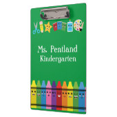 Personalisierter Kawaii-Lehrer Klemmbrett (Links)