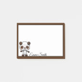 Personalisierter Kawaii-Panda-Bär Post-it Klebezettel (Vorderseite)