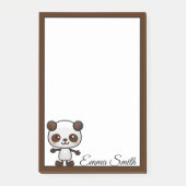 Personalisierter Kawaii-Panda-Bär Post-it Klebezettel (Vorderseite)