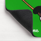 Personalisierter Kawaii Panda-Golfspieler Mousepad (Ecke)