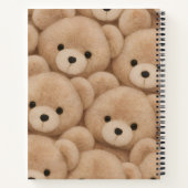 Personalisierter Kawaii Plüsch-Teddybär Notizblock (Rückseite)