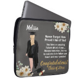 Personalisierter Keepake-Abschluss Laptopschutzhülle (Vorne Rechts)