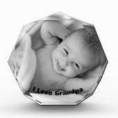 Personalisierter Keepake Holiday Grandpa Foto Bloc (Vorderseite)