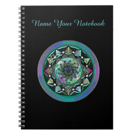 Personalisierter keltischer Mandala mit mystischen Notizblock