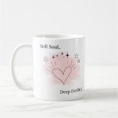 Personalisierter Keramik-Kaffeebecher Soft Soul Kaffeetasse (Links)