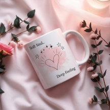 Personalisierter Keramik-Kaffeebecher Soft Soul
