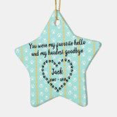 Personalisierter Keramik Ornament (Links)