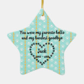 Personalisierter Keramik Ornament (Hinten)