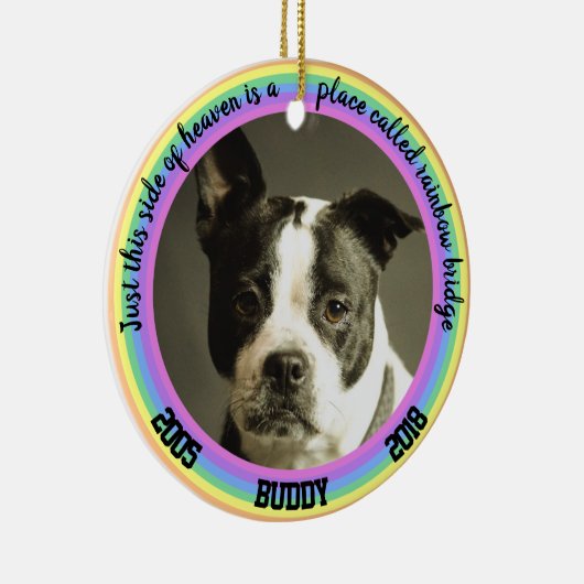 Personalisierter Keramik Ornament (Rechts)