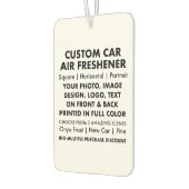 Personalisierter KFZ-FRESHENER Autolufterfrischer (Links)