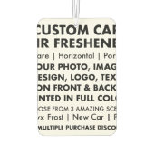 Personalisierter KFZ-FRESHENER Autolufterfrischer (Rückseite)