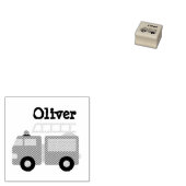 Personalisierter Kids-Feuerzug Gummistempel (Stempel)